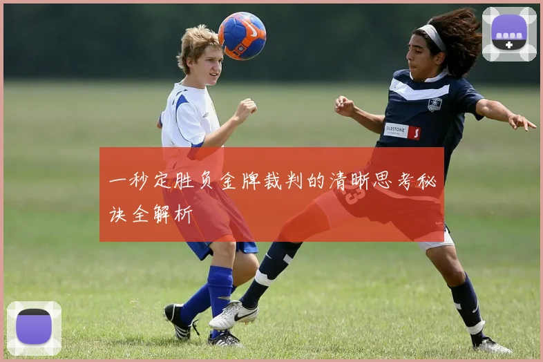 一秒定胜负金牌裁判的清晰思考秘诀全解析